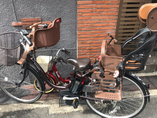 只今取引中！お返事返せません。電動自転車☆前後子供乗せ付