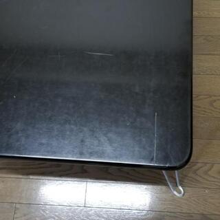 黒　折り畳みテーブル　2台　0円の画像