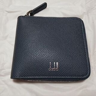 未使用 ダンヒル dunhill ラウンドジップ二つ折り財布 サフィアーノ