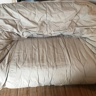 ２人掛け布製ソファ差し上げます