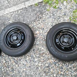 エコピアR680と黒スチールホイールセット 145/80R12
