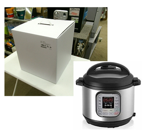 札幌 ①新品【ShopJapan クッキングプロ レシピ付きセット】電気圧力鍋 炊飯器 調理機器 1台8役 圧力なべ 本郷通店