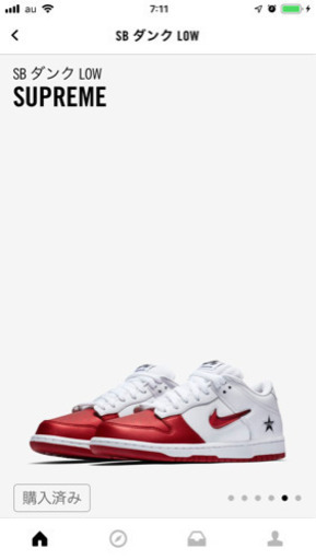 靴 Supreme SB DUNK LOW