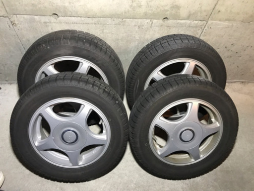 155 65 13 スタッドレス バリ山！