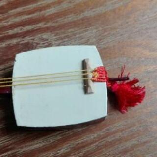 ミニチュア　三味線の画像