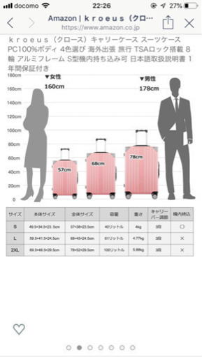 スーツケース 100L(新品未使用)