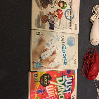 すぐ遊べる！Wiiセット カセット3本付き！の画像
