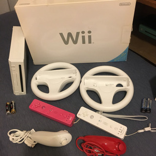 すぐ遊べる！Wiiセット カセット3本付き！