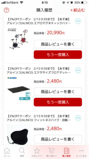 ALINCO エアロバイク マット、シートカバーつき