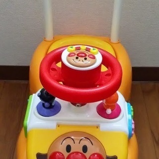 【美品＆最終お値下げ♡】アンパンマン よくばりビジーカー2 押し棒+ガード付き♪￥11,480円→5,400円→5,000円の画像