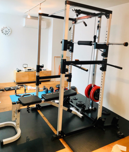 パワーラック マルチベンチ バー ウェイト10キロ4枚