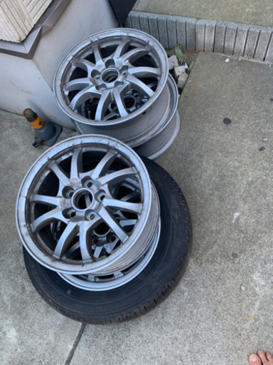 ホイル４セット16インチタイヤ1本付205/60R16 8分山残り