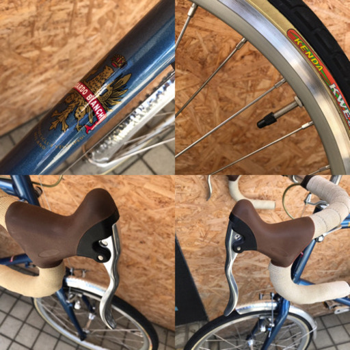 美車 BIANCHI ビアンキ MINIVELO-8 DROPBAR 人気ミニベロ ドロップハンドル Wレバー
