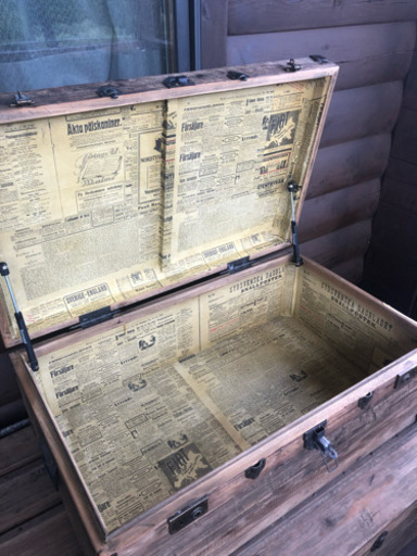 木製トランク 大