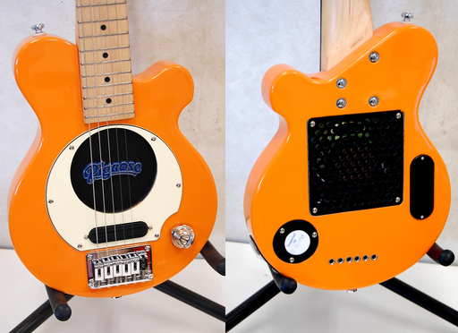 pignose PGG-200 アンプ内蔵 エレキギター ミニギター 音出し確認OK オレンジ色 ピッグノーズ  ☆ PayPay(ペイペイ)決済可能 ☆ 札幌市 清田区 平岡