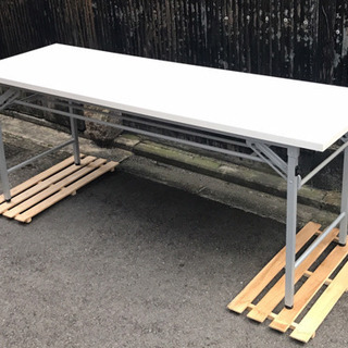 折りたたみ会議机 ホワイト100-FD007W #テーブル 