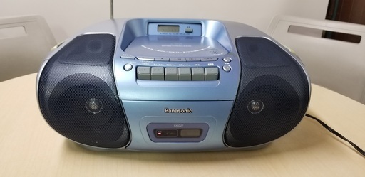 ◆ 中古・現状品【Panasonic RX-D27 ラジオ/CD/カセットデッキ】２電源（AC＆乾電池）動作確認済み ◆