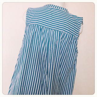 ご購入者様決定【merlot】ストライプロングワンピース シャツ ブラウス 爽やかの画像