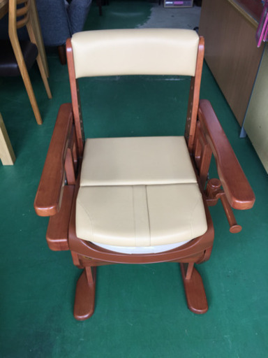 Ri1061 【超お買い得】(未使用品)アロン化成家具調トイレセレクトＲはねあげポータブルトイレ