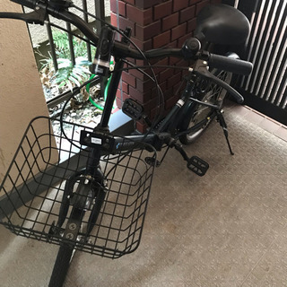 【急募】カゴ付折りたたみ自転車(20インチ)6段ギア