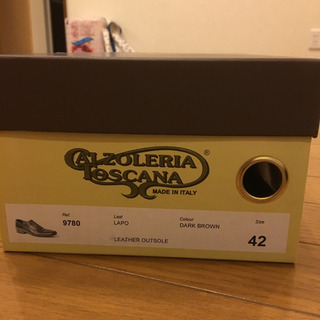 イタリア製の本革の靴の画像