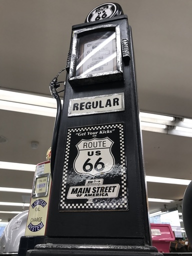 ガソリンポンプ型　小物入れラック　ROUTE66