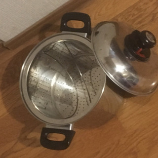 ステンレス製パスタ鍋 0円