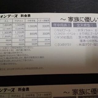 ガトーキングダム プール&温泉１日招待券の画像