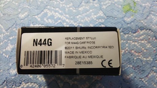 レコードプレーヤーカートリッジ代え針　N44G\u0026SHURE