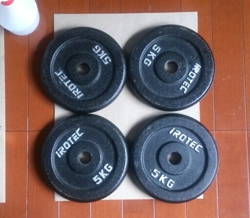 irotec　アイロテック　ダンベルプレート　5kg×4枚　#1