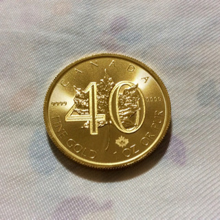 メイプル金貨2019 カナダ メイプルリーフ40周年記念金貨 1オンスの画像