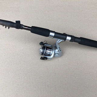 中古 コンパクト竿リールセット High Brit 180 釣竿...
