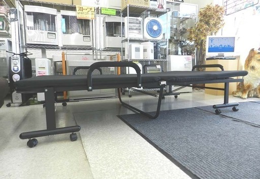 セミダブル 折り畳み ベッド 横120　縦198　高さ38cm ブラック ☆ PayPay(ペイペイ)決済可能 ☆ 札幌市 北区 屯田