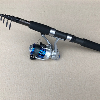 中古 コンパクト竿リールセット High Brit 210 釣竿...