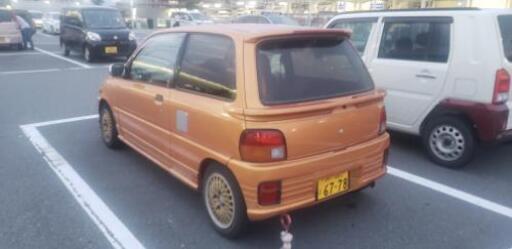 2月中!早い者勝ち。希少!L502ミラターボ　社外　左右二本出しマフラー車検対応 ミラのマフラー出口を見てみたい・過去車・車検対応品が車検非