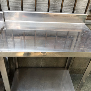 お値段交渉OK‼️業務用ステンレス作業台・調理台幅750×奥45...