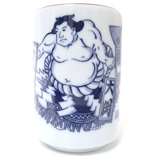 CA301 相撲 立田川 湊富士 茶碗 湯呑 2個セットの画像