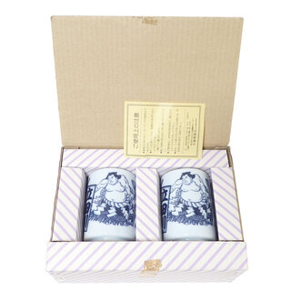 CA301 相撲 立田川 湊富士 茶碗 湯呑 2個セットの画像