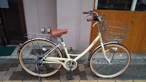 美品☆[SAIMOTO] Viaggio 26吋ファミリーサイクル 外装6段/LEDオート