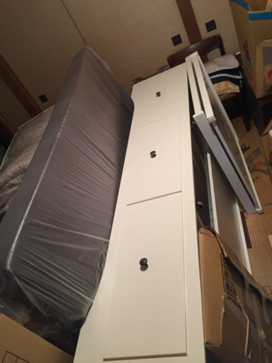 ※解体済み IKEA イケア HEMNES ヘムネス デイベッド セミダブル高反発マットレス付き