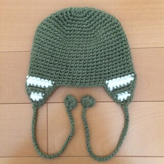 ベビーニット帽　新品・未使用の画像