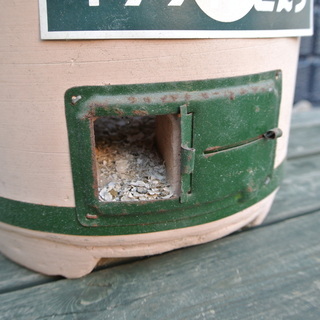【092708】七輪　イソライトコンロ　能登珪藻土　ツル付き【引取限定】の画像