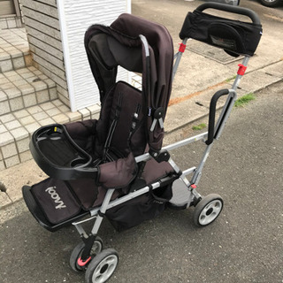 二人乗りベビーカー　joovy カブース