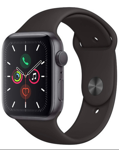 【新品未開封】Apple Watch Series 5(GPSモデル)- 44mmスペースグレイアルミニウムケースとブラックスポーツバンド - S/M & M/L