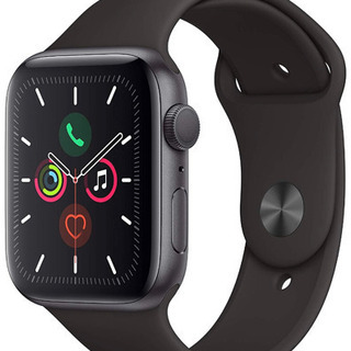 【新品未開封】Apple Watch Series 5(GPSモデル)- 44mmスペースグレイアルミニウムケースとブラックスポーツバンド - S/M & M/L