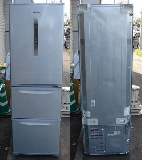 19N0085 E 札幌発 引取歓迎 パナソニック NR-C37CM ノンフロン冷凍冷蔵庫 365L 2014年製 中古 動作良好