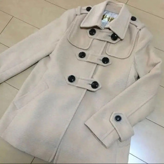 美品】ファー付き Pコート