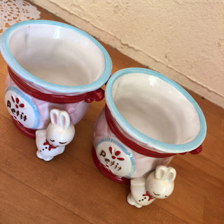 【無料】陶器 うさぎちゃんカップの画像