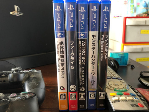 PS4 Pro 1TB 4K + PSVR + コントローラー2本 + ソフト5本 + スタンドセット
