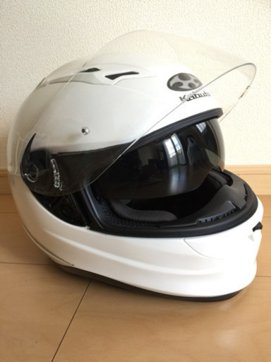 【美品！】K a b u tｏフルフェイスヘルメット【内蔵サンシェード】